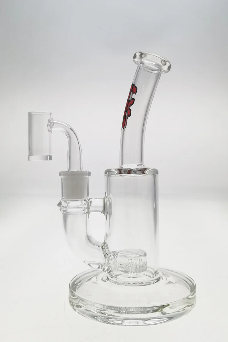 TAG - 7" Bent Neck Fixed Showerhead Puck Diffuser Dab Rig 44x4MM (14MM Female) - Image 3