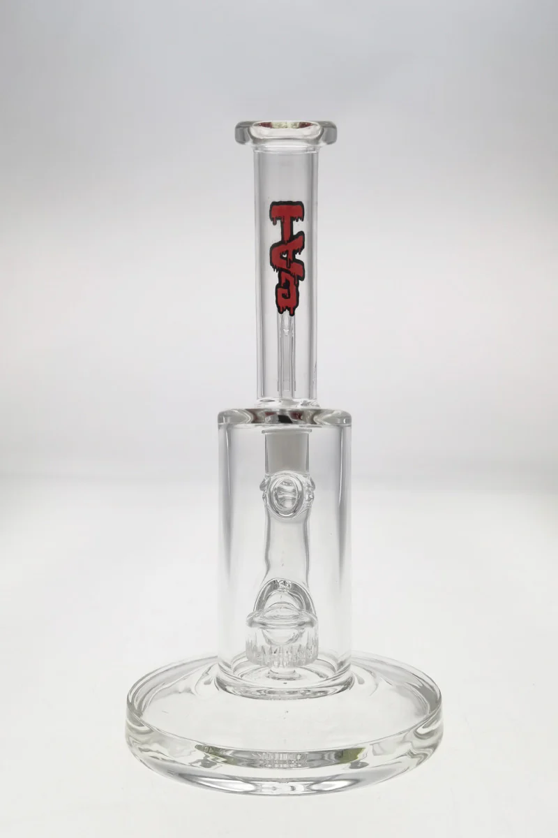 TAG - 7" Bent Neck Fixed Showerhead Puck Diffuser Dab Rig 44x4MM (14MM Female) - Image 4