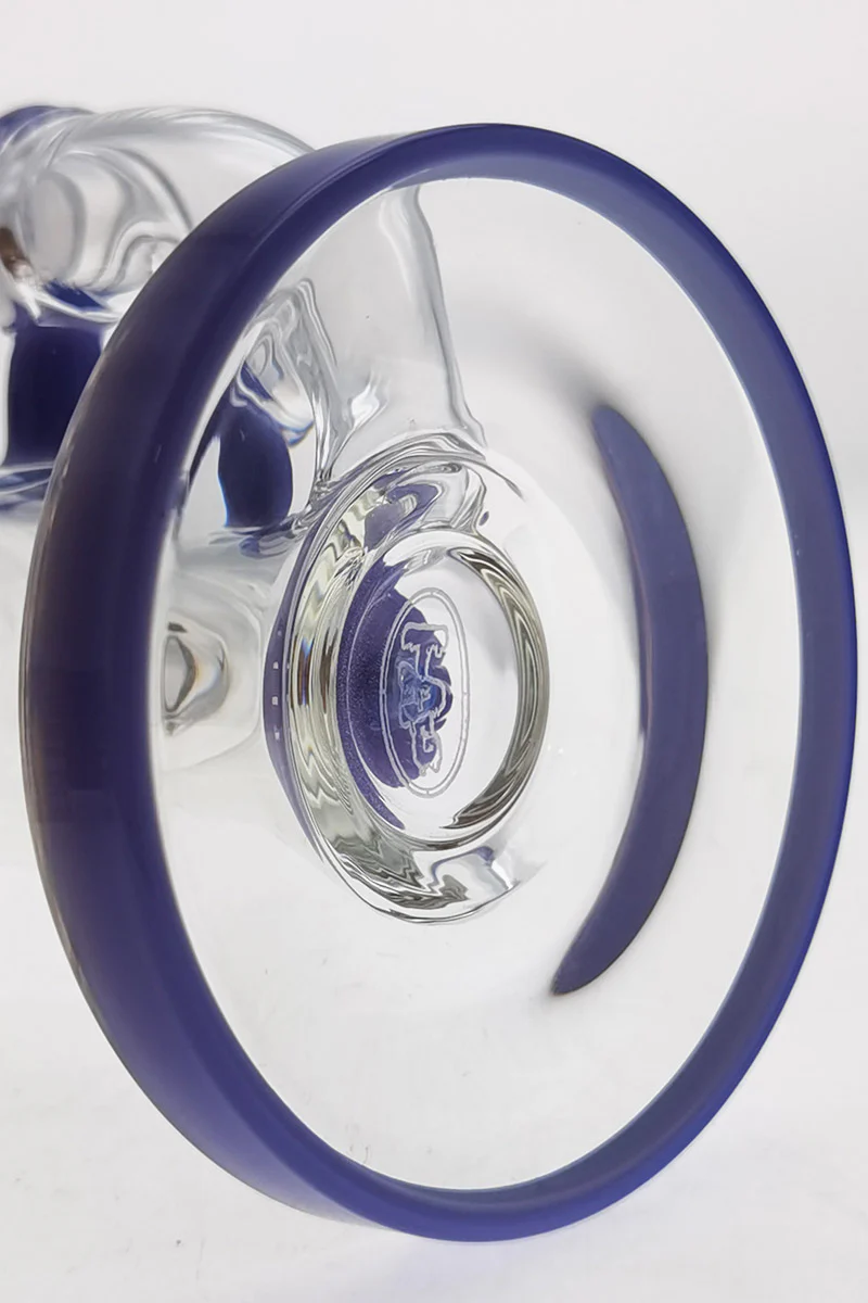 TAG - 7" Bent Neck Fixed Showerhead Puck Diffuser Dab Rig 44x4MM (14MM Female) - Image 44