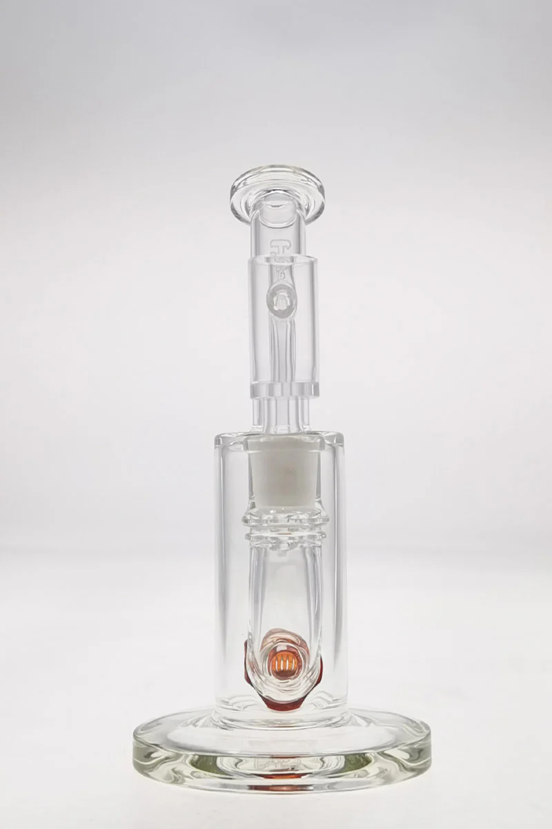 TAG - 7" Bent Neck Fixed Showerhead Puck Diffuser Dab Rig 44x4MM (14MM Female) - Image 61