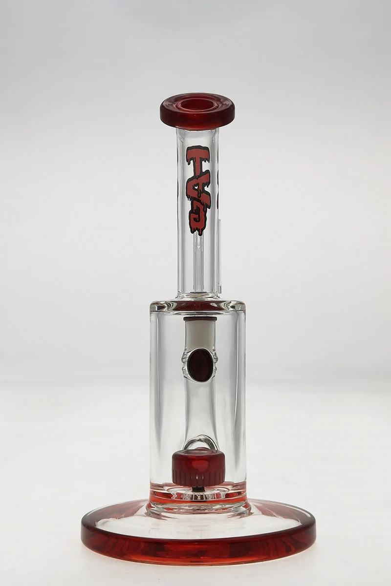TAG - 7" Bent Neck Fixed Showerhead Puck Diffuser Dab Rig 44x4MM (14MM Female) - Image 92