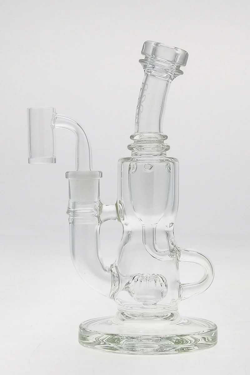 TAG - 8" Super Slit Puck Klein Incycler (Recycler) Dab Rig 44x4MM (14MM Female) - Image 111