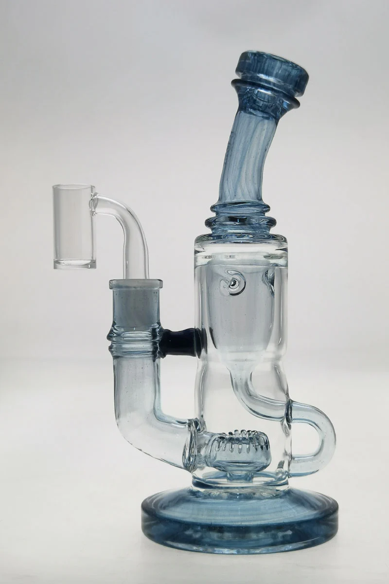 TAG - 8" Super Slit Puck Klein Incycler (Recycler) Dab Rig 44x4MM (14MM Female) - Image 114