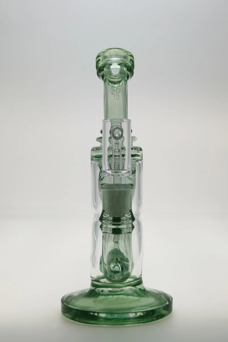 TAG - 8" Super Slit Puck Klein Incycler (Recycler) Dab Rig 44x4MM (14MM Female) - Image 131