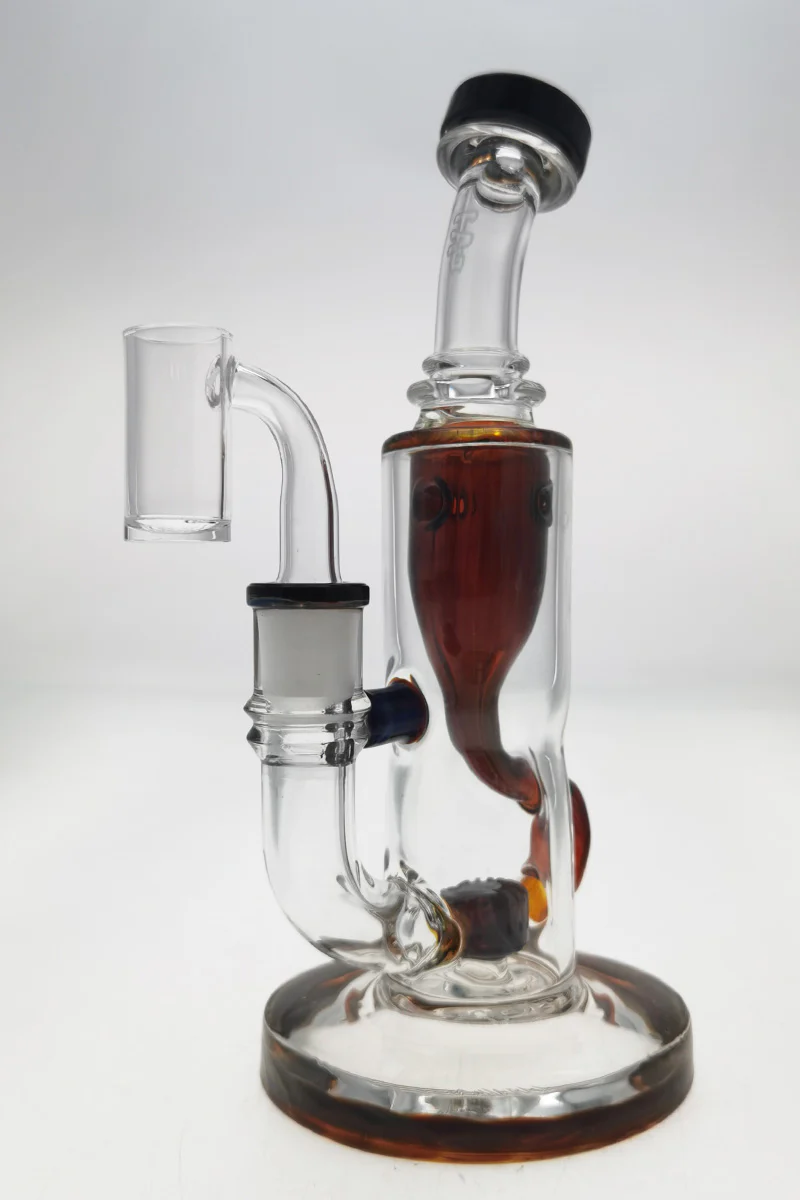 TAG - 8" Super Slit Puck Klein Incycler (Recycler) Dab Rig 44x4MM (14MM Female) - Image 173