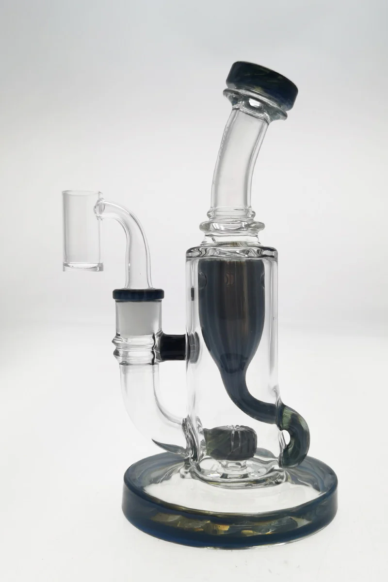 TAG - 8" Super Slit Puck Klein Incycler (Recycler) Dab Rig 44x4MM (14MM Female) - Image 20