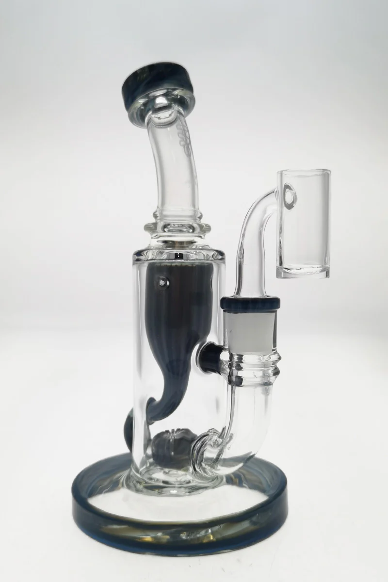 TAG - 8" Super Slit Puck Klein Incycler (Recycler) Dab Rig 44x4MM (14MM Female) - Image 21