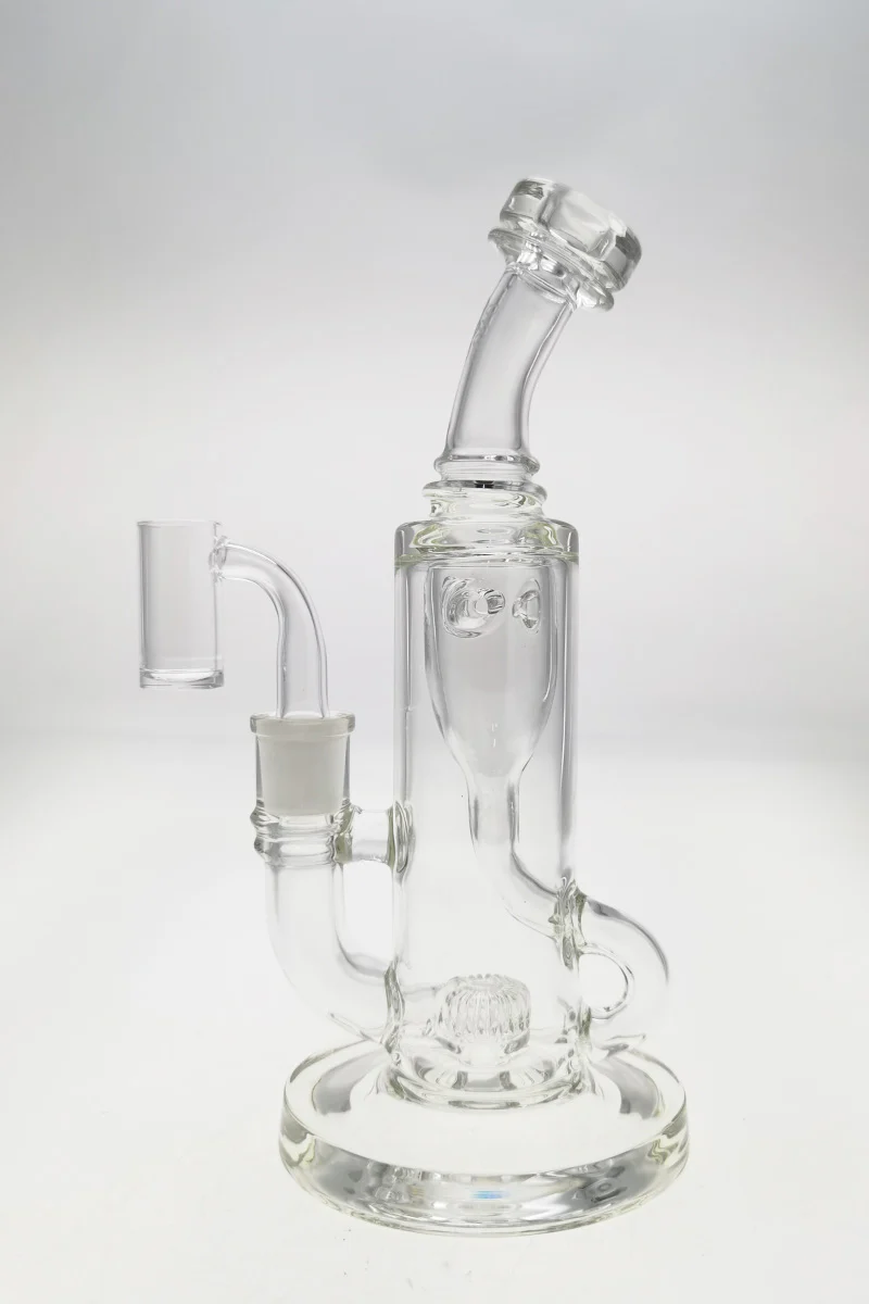 TAG - 8" Super Slit Puck Klein Incycler (Recycler) Dab Rig 44x4MM (14MM Female) - Image 3