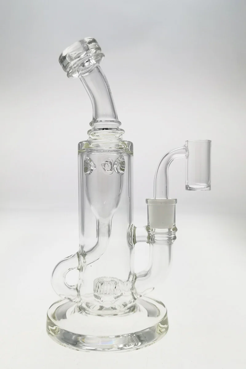 TAG - 8" Super Slit Puck Klein Incycler (Recycler) Dab Rig 44x4MM (14MM Female) - Image 34