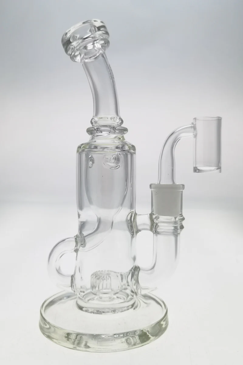 TAG - 8" Super Slit Puck Klein Incycler (Recycler) Dab Rig 44x4MM (14MM Female) - Image 49