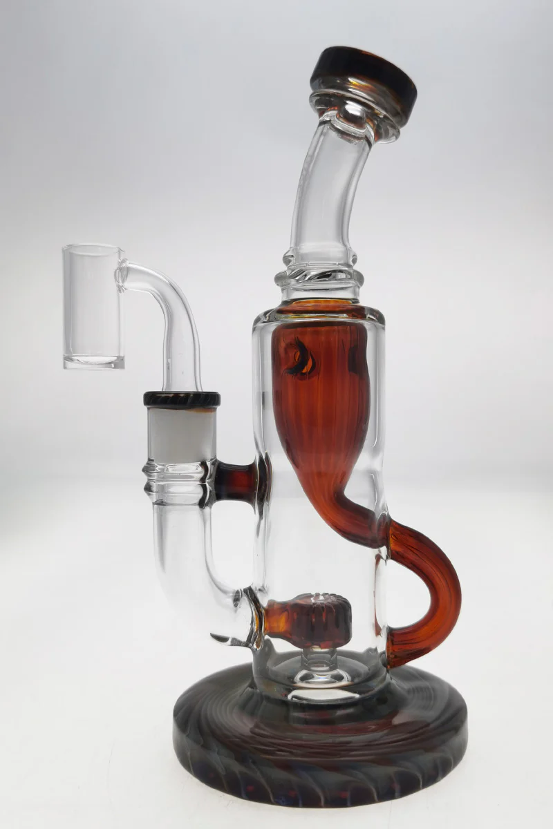 TAG - 8" Super Slit Puck Klein Incycler (Recycler) Dab Rig 44x4MM (14MM Female) - Image 80