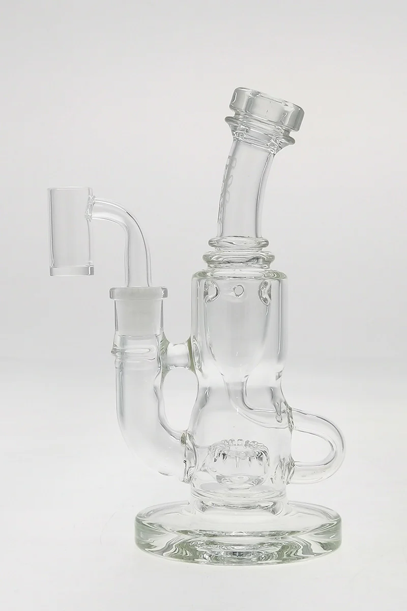 TAG - 8" Super Slit Puck Klein Incycler (Recycler) Dab Rig 44x4MM (14MM Female) - Image 94