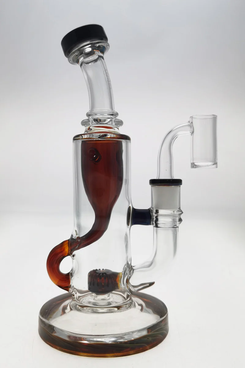 TAG - 8" Super Slit Puck Klein Incycler (Recycler) Dab Rig 44x4MM (14MM Female) - Image 95
