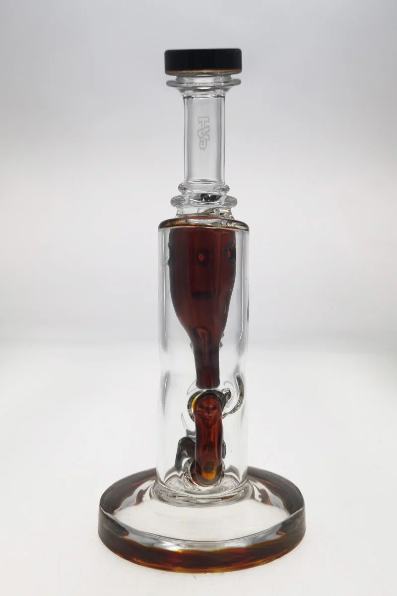 TAG - 8" Super Slit Puck Klein Incycler (Recycler) Dab Rig 44x4MM (14MM Female) - Image 97