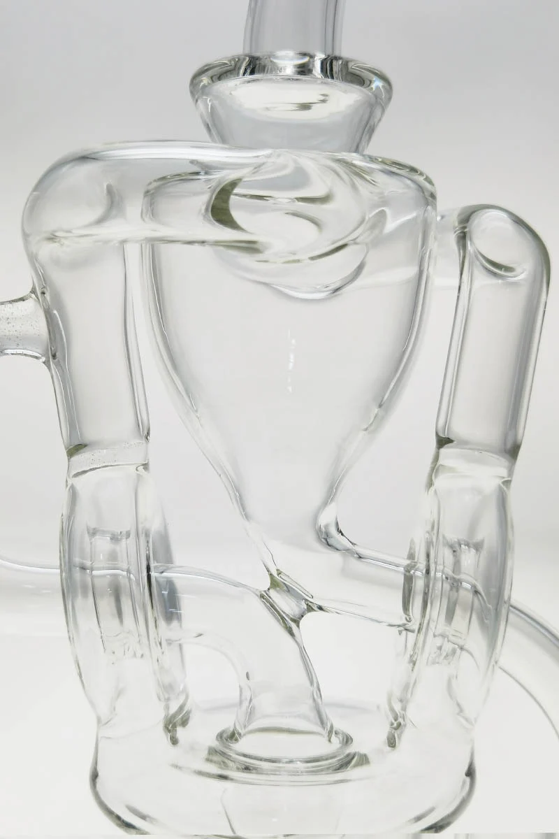 TAG - 10" Twin Arm Super Slit Donut Wormhole Recycler Dab Rig w/ Bellow Base (14MM Female) - Image 16