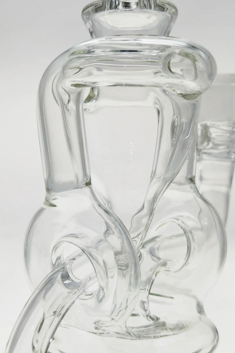 TAG - 10" Twin Arm Super Slit Donut Wormhole Recycler Dab Rig w/ Bellow Base (14MM Female) - Image 17