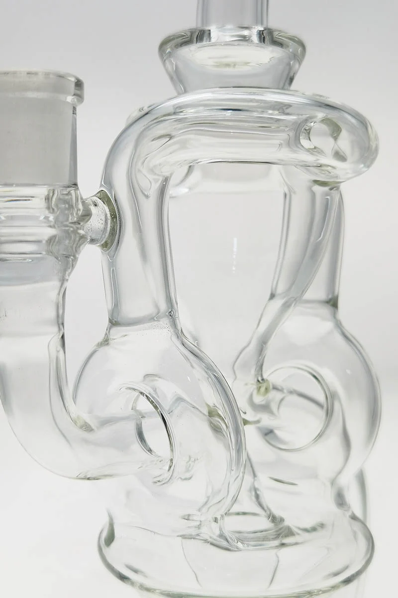 TAG - 10" Twin Arm Super Slit Donut Wormhole Recycler Dab Rig w/ Bellow Base (14MM Female) - Image 18