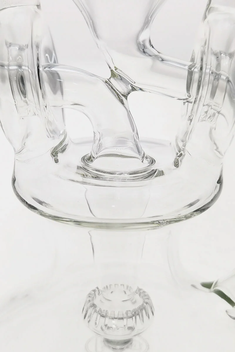 TAG - 10" Twin Arm Super Slit Donut Wormhole Recycler Dab Rig w/ Bellow Base (14MM Female) - Image 19