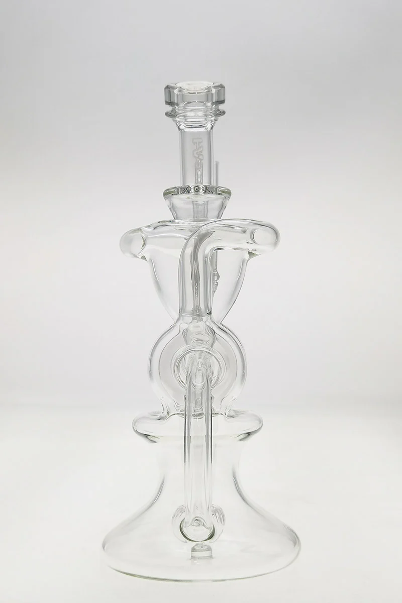 TAG - 10" Twin Arm Super Slit Donut Wormhole Recycler Dab Rig w/ Bellow Base (14MM Female) - Image 4
