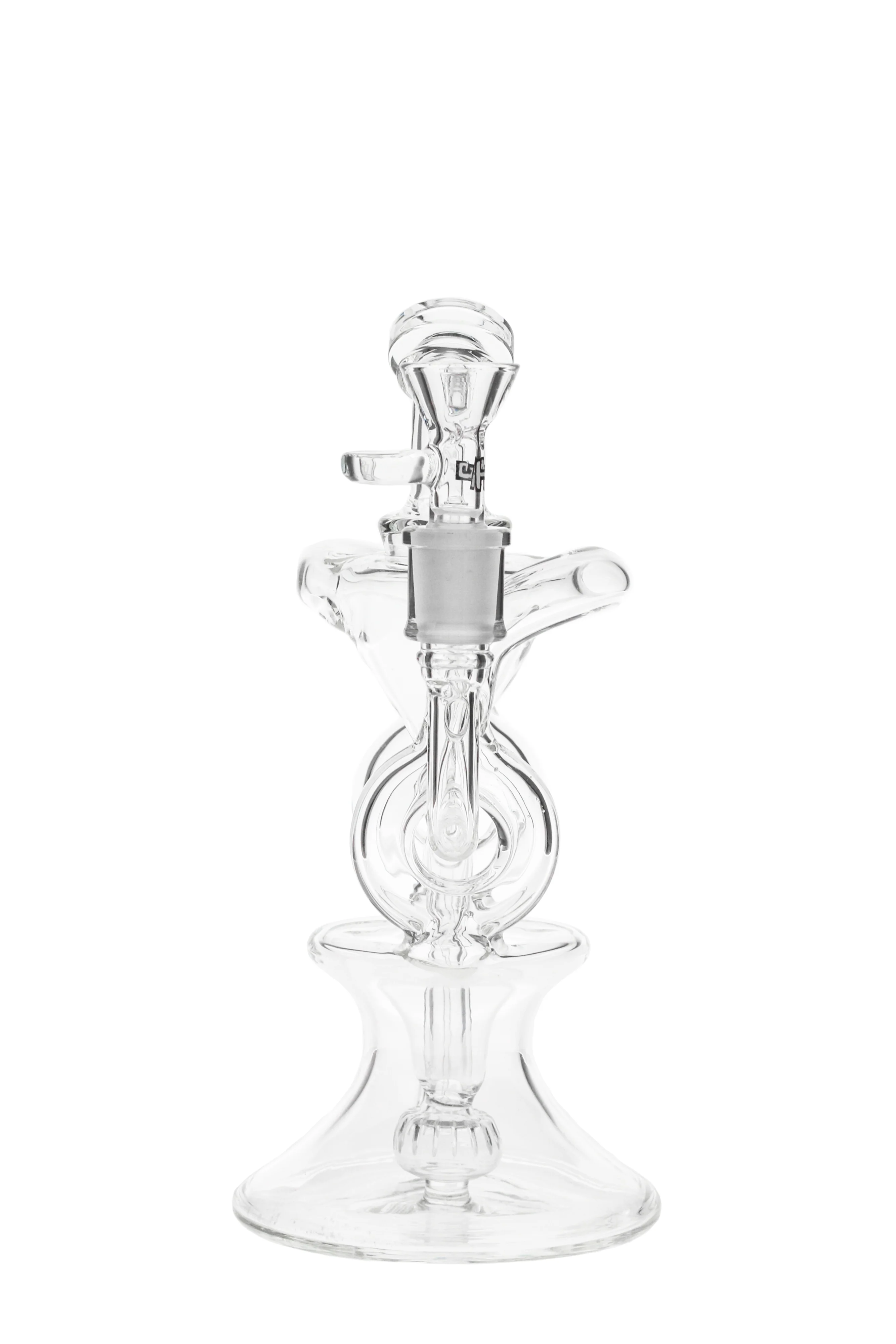 TAG - 10" Twin Arm Super Slit Donut Wormhole Recycler Dab Rig w/ Bellow Base (14MM Female) - Image 5
