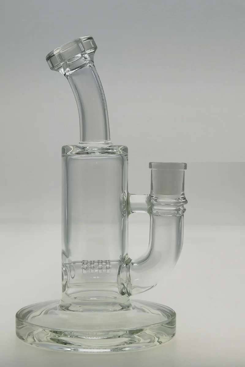 TAG - 8" Bent Neck Gridded Inline Diffuser Dab Rig 44x4MM (14MM Female) - Image 18