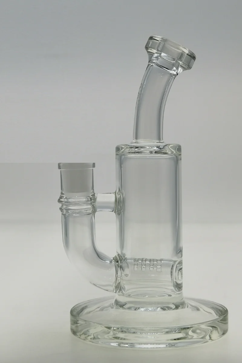 TAG - 8" Bent Neck Gridded Inline Diffuser Dab Rig 44x4MM (14MM Female) - Image 2