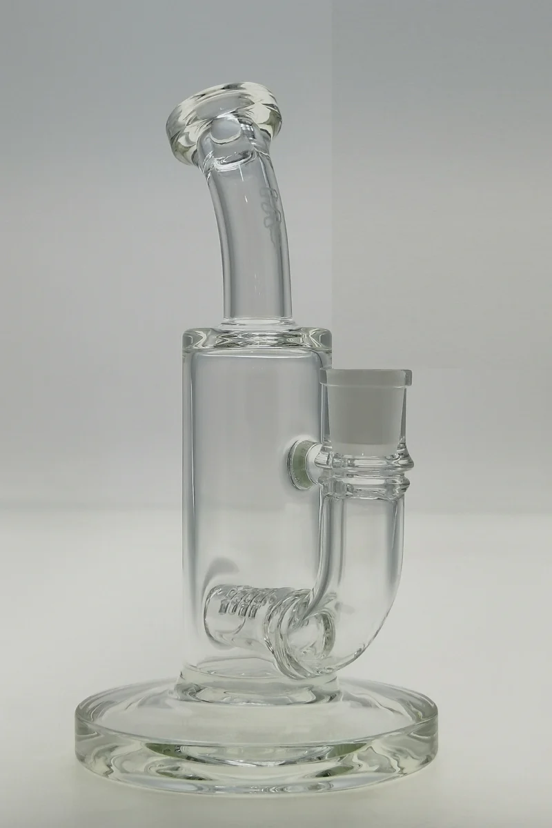 TAG - 8" Bent Neck Gridded Inline Diffuser Dab Rig 44x4MM (14MM Female) - Image 3