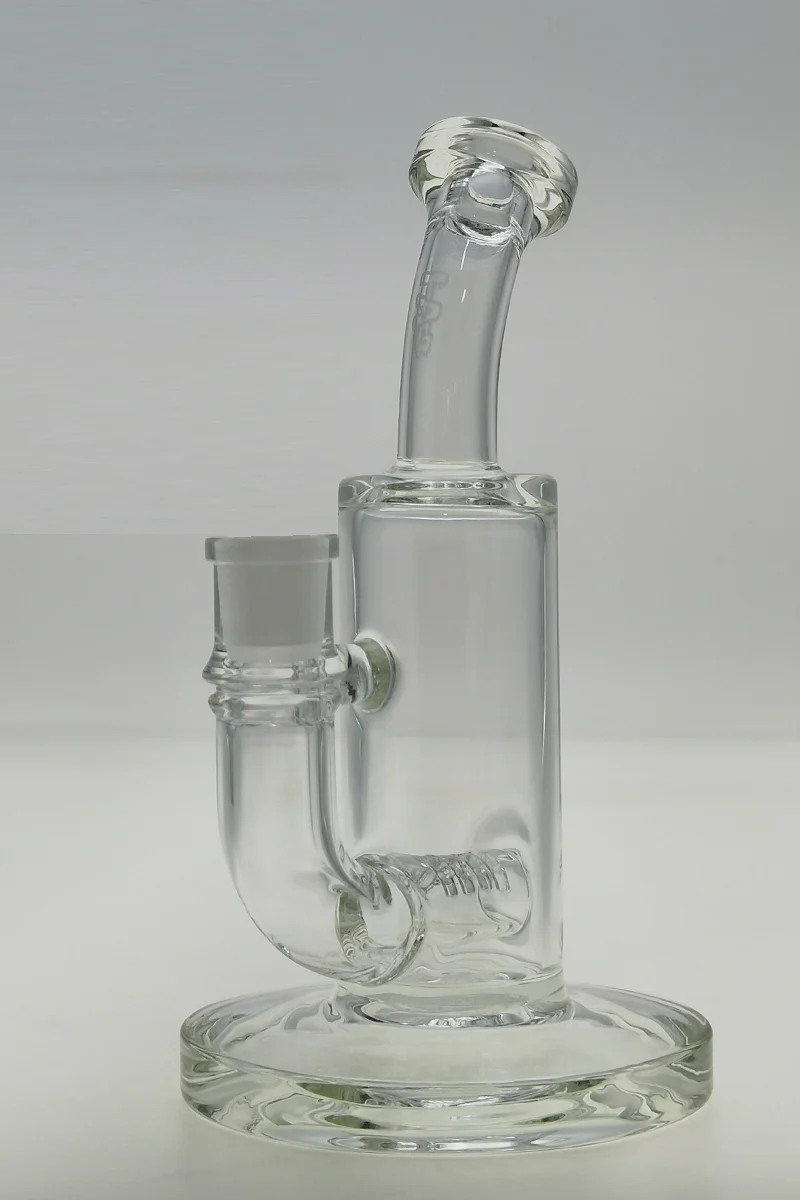 TAG - 8" Bent Neck Gridded Inline Diffuser Dab Rig 44x4MM (14MM Female) - Image 4
