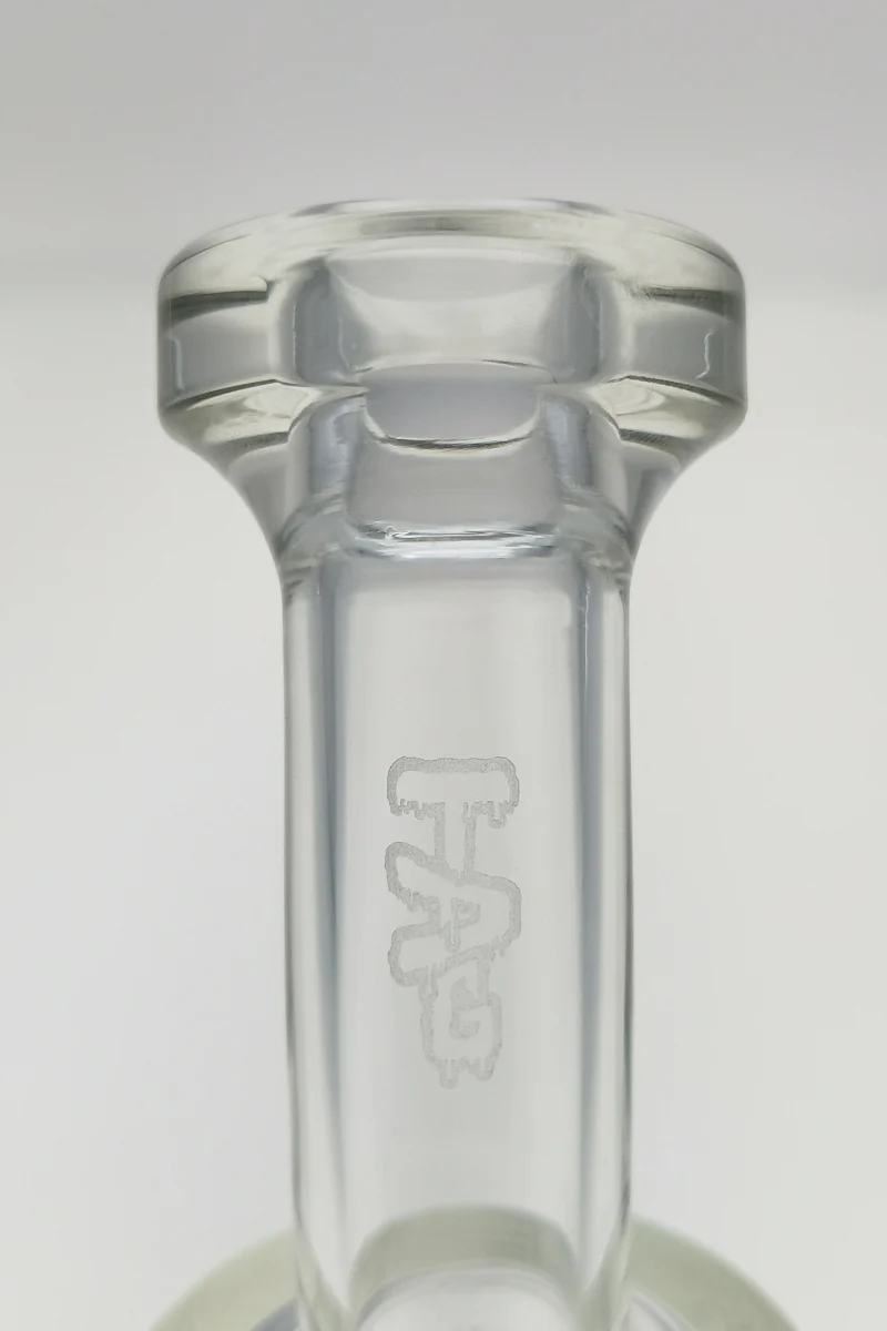 TAG - 8" Bent Neck Gridded Inline Diffuser Dab Rig 44x4MM (14MM Female) - Image 6