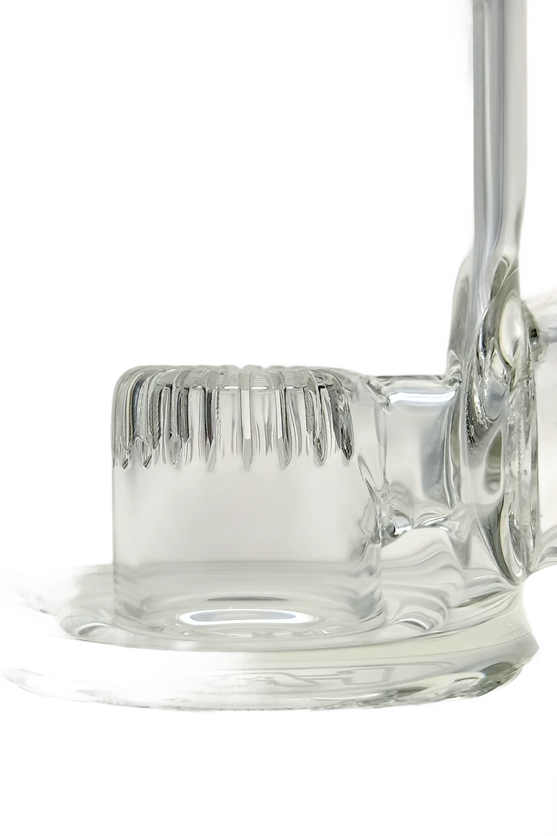 *CLEARANCE* - TAG - 8" Bent Neck Fixed Super Slit Puck Dab Rig 44x4MM (14MM Female) - Image 9