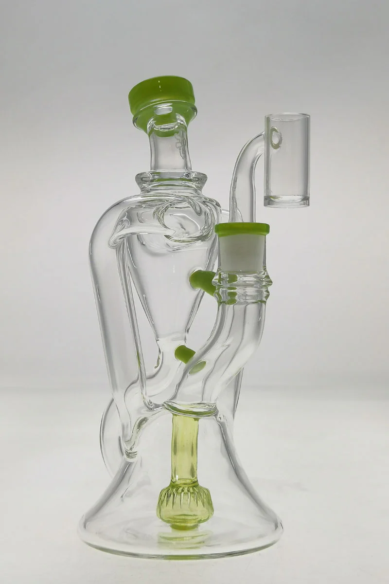 TAG - 9" Super Slit Donut Dual Arm Recycler Dab Rig (14MM Female) - Image 5