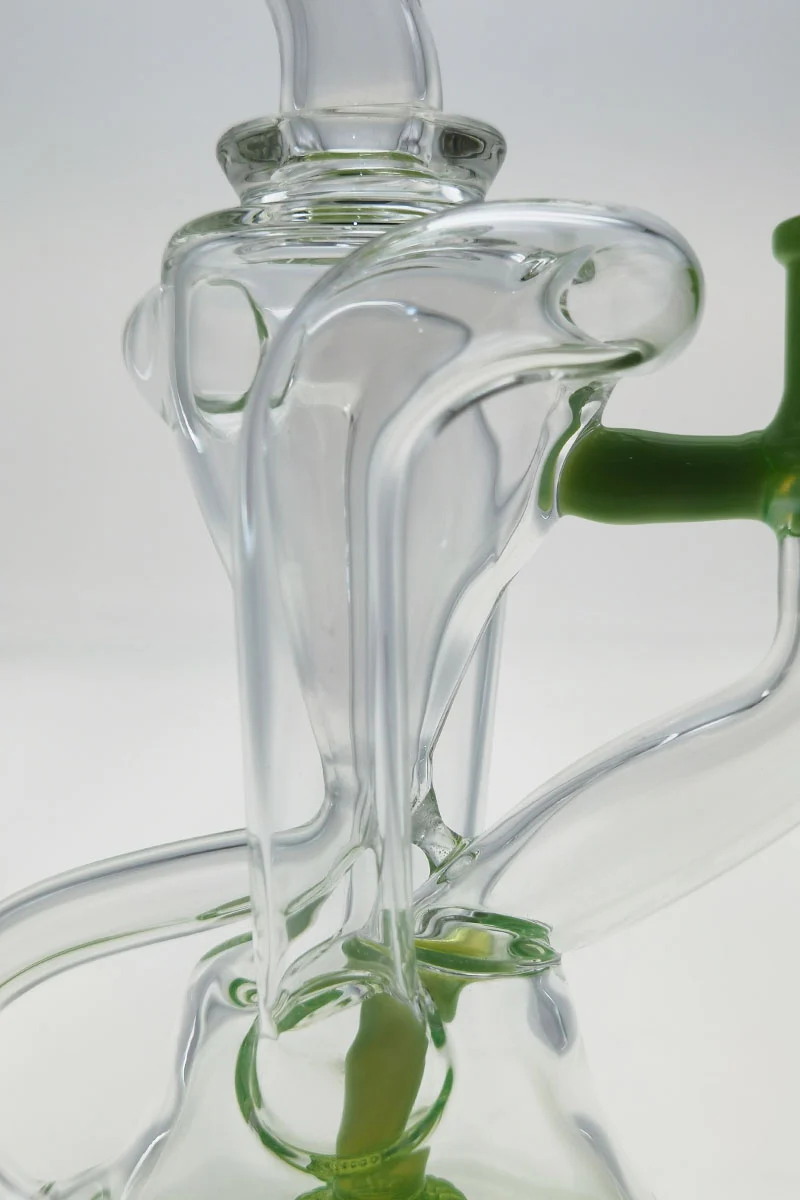 TAG - 9" Super Slit Donut Dual Arm Recycler Dab Rig (14MM Female) - Image 77