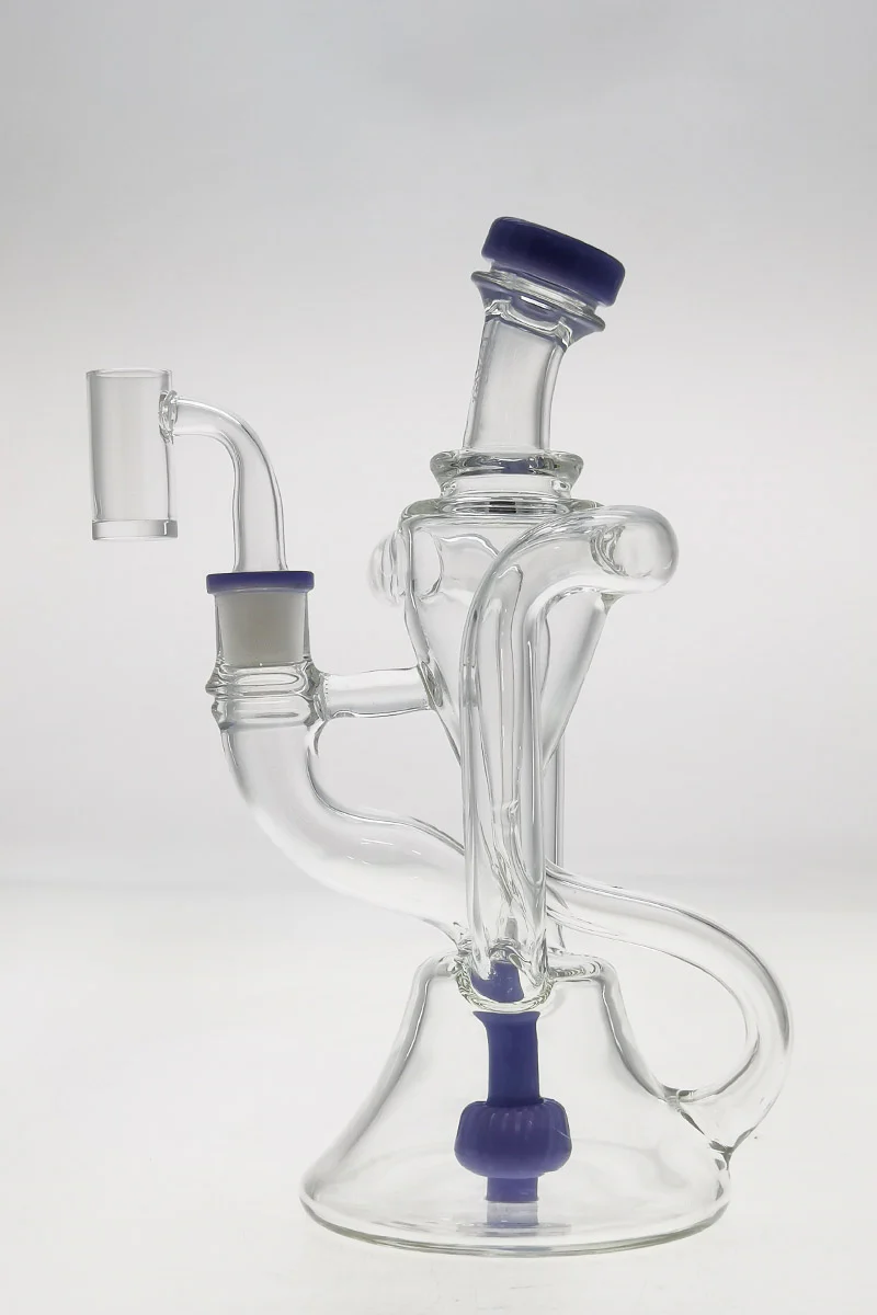 TAG - 9" Super Slit Donut Dual Arm Recycler Dab Rig (14MM Female) - Image 9