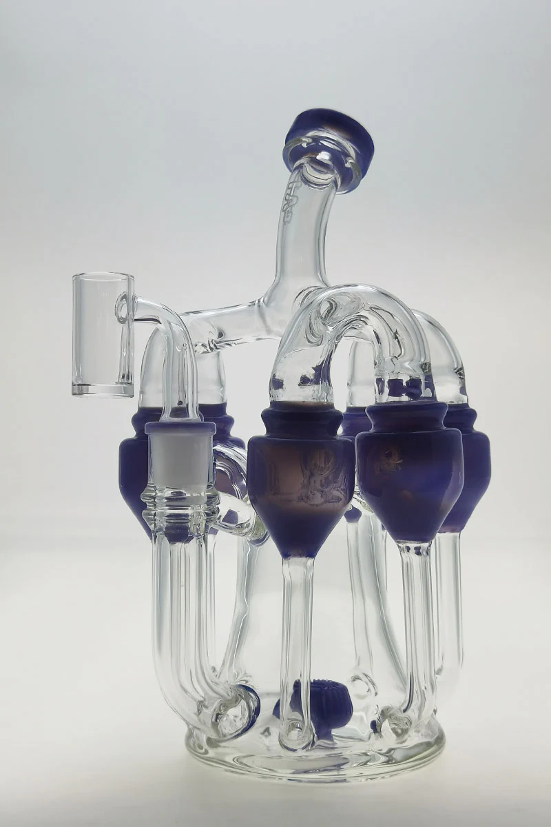 TAG - 8" Donut Perc Sextuple Recycler Dab Rig (14MM Female) - Image 24