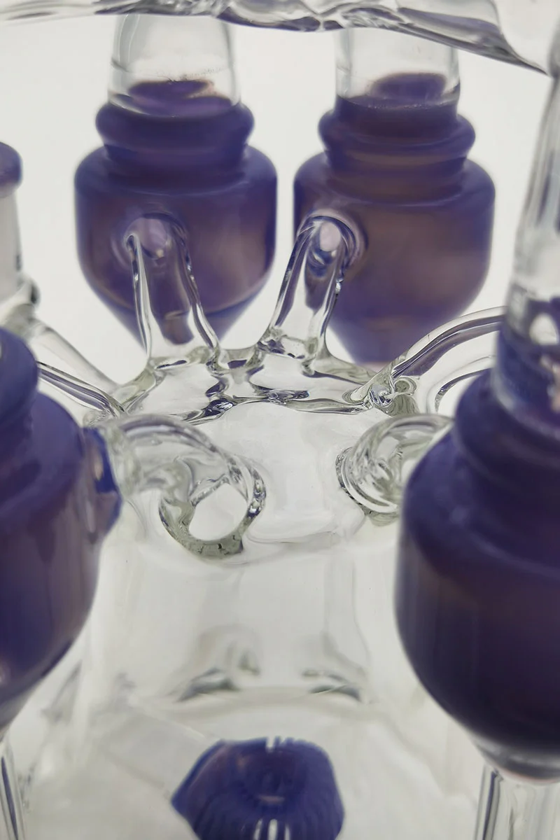 TAG - 8" Donut Perc Sextuple Recycler Dab Rig (14MM Female) - Image 25