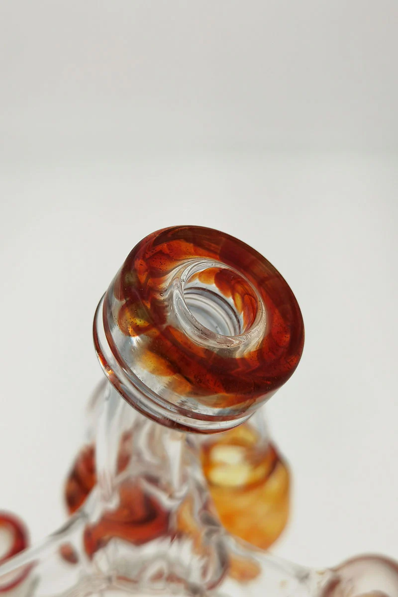 TAG - 8" Donut Perc Sextuple Recycler Dab Rig (14MM Female) - Image 36