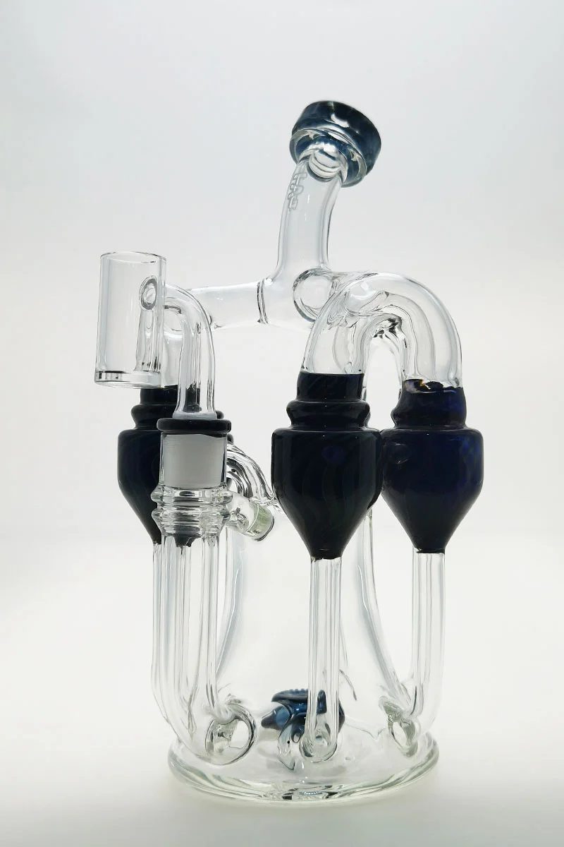 TAG - 8" Donut Perc Sextuple Recycler Dab Rig (14MM Female) - Image 39