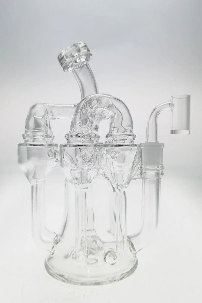 TAG - 8" Donut Perc Sextuple Recycler Dab Rig (14MM Female) - Image 8