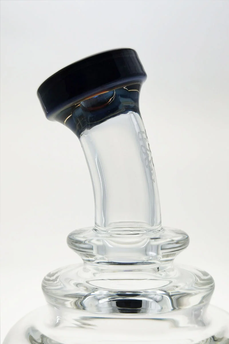TAG - 8" Recycling Stacked Bellow Ball Bent Neck with Super Slit Puck Diffuser Dab Rig (14MM Female) - Image 11