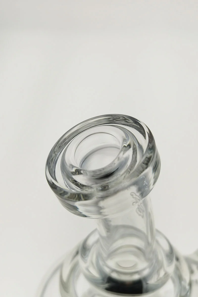 TAG - 8" Recycling Stacked Bellow Ball Bent Neck with Super Slit Puck Diffuser Dab Rig (14MM Female) - Image 29