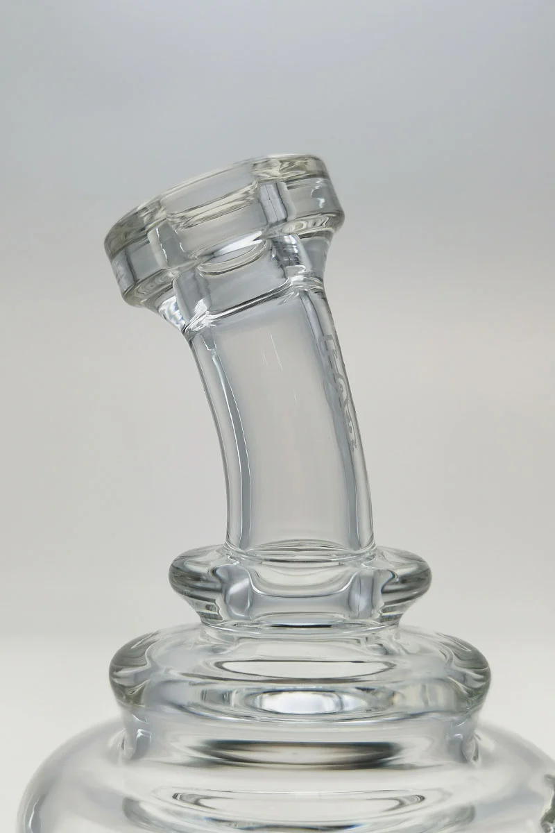 TAG - 8" Recycling Stacked Bellow Ball Bent Neck with Super Slit Puck Diffuser Dab Rig (14MM Female) - Image 31