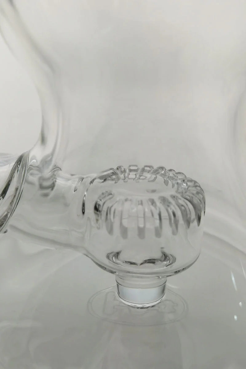TAG - 8" Recycling Stacked Bellow Ball Bent Neck with Super Slit Puck Diffuser Dab Rig (14MM Female) - Image 37