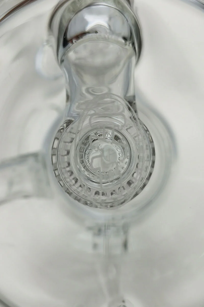 TAG - 8" Recycling Stacked Bellow Ball Bent Neck with Super Slit Puck Diffuser Dab Rig (14MM Female) - Image 39