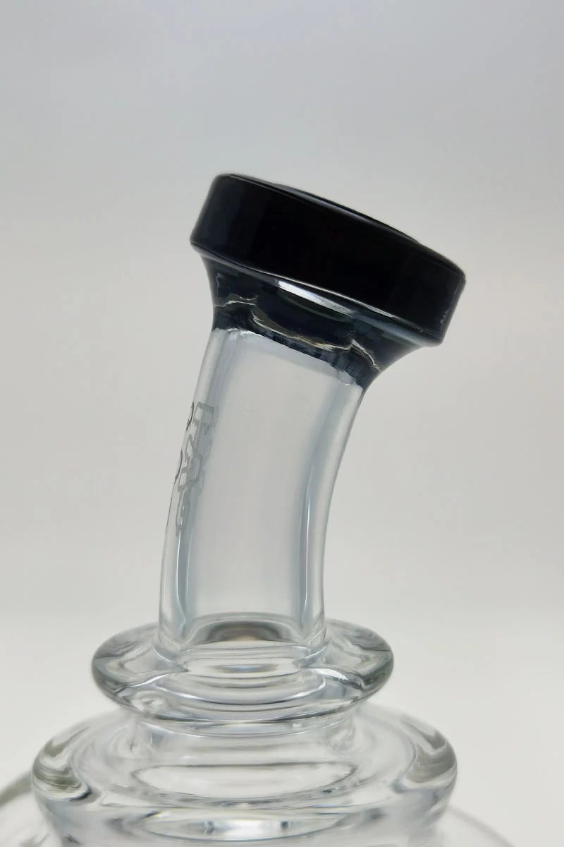 TAG - 8" Recycling Stacked Bellow Ball Bent Neck with Super Slit Puck Diffuser Dab Rig (14MM Female) - Image 55