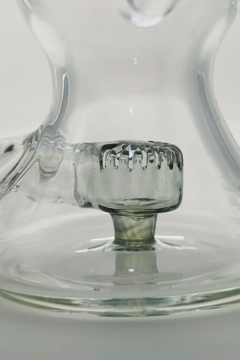 TAG - 8" Recycling Stacked Bellow Ball Bent Neck with Super Slit Puck Diffuser Dab Rig (14MM Female) - Image 80