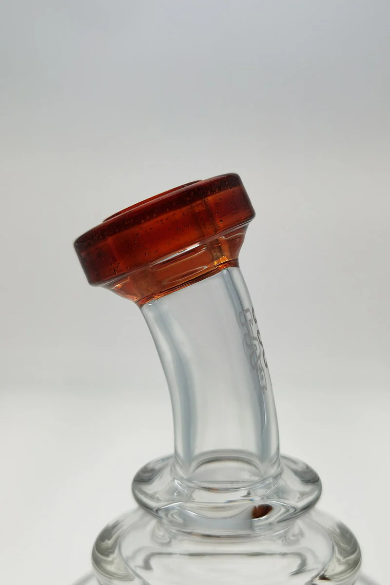 TAG - 8" Recycling Stacked Bellow Ball Bent Neck with Super Slit Puck Diffuser Dab Rig (14MM Female) - Image 94