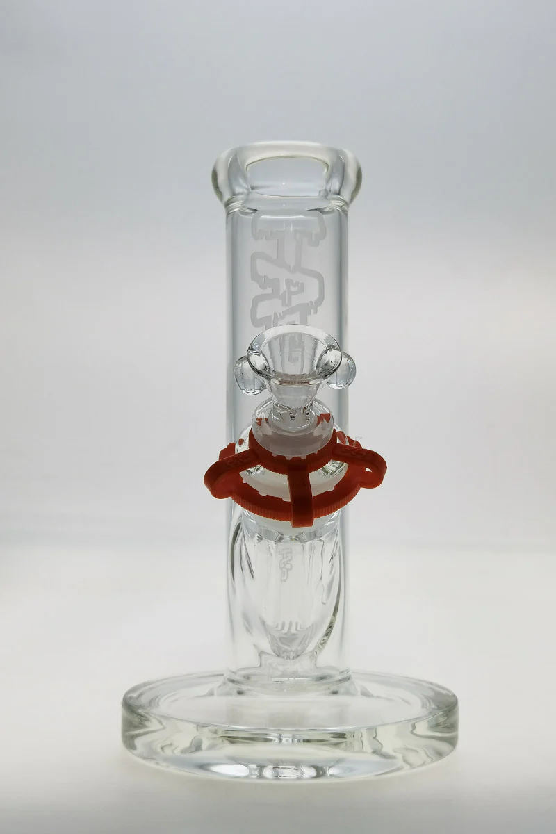 TAG - 8" Straight Tube Bong 44x4MM - 18/14MM Downstem (2.75") - Image 15