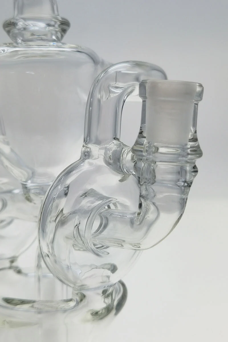 TAG - 8" Twin Arm Super Slit Donut Wormhole Recycler Dab Rig with Bellow Base (10MM Female) - Image 12