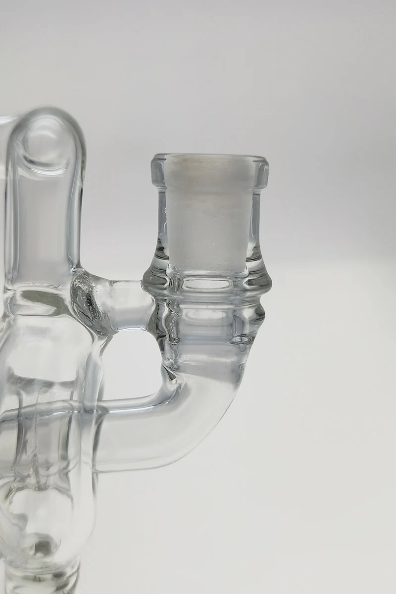 TAG - 8" Twin Arm Super Slit Donut Wormhole Recycler Dab Rig with Bellow Base (10MM Female) - Image 14