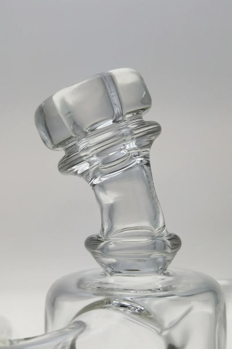 TAG - 8" Twin Arm Super Slit Donut Wormhole Recycler Dab Rig with Bellow Base (10MM Female) - Image 9